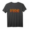 Feuer und Eis Halloween Kostüm für Paare - Lustiges, schlichtes T-Shirt mit Used-Look für Kostümpartys & Halloween