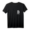 Bitcoin Logo auf Herz - Minimalsitisches Krypto T-Shirt für Blockchain Fans & Krypto-Enthusiasten bei Konferenzen & Treffen