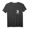 Bitcoin Logo auf Herz - Minimalsitisches Krypto T-Shirt für Blockchain Fans & Krypto-Enthusiasten bei Konferenzen & Treffen