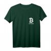 Bitcoin Logo auf Herz - Minimalsitisches Krypto T-Shirt für Blockchain Fans & Krypto-Enthusiasten bei Konferenzen & Treffen