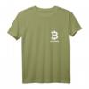 Bitcoin Logo auf Herz - Minimalsitisches Krypto T-Shirt für Blockchain Fans & Krypto-Enthusiasten bei Konferenzen & Treffen