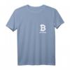 Bitcoin Logo auf Herz - Minimalsitisches Krypto T-Shirt für Blockchain Fans & Krypto-Enthusiasten bei Konferenzen & Treffen