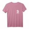 Bitcoin Logo auf Herz - Minimalsitisches Krypto T-Shirt für Blockchain Fans & Krypto-Enthusiasten bei Konferenzen & Treffen