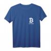 Bitcoin Logo auf Herz - Minimalsitisches Krypto T-Shirt für Blockchain Fans & Krypto-Enthusiasten bei Konferenzen & Treffen