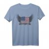 Amerikanische Flagge Flügel Schild USA T-Shirt - Vintage Style, Patriotische Kleidung für Fans und Reisen