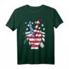 Patriotisches T-Shirt mit amerikanischer Flagge und Friedenszeichen – Perfekt für 4. Juli, Gedenktag & Veteranentag