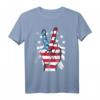 Patriotisches T-Shirt mit amerikanischer Flagge und Friedenszeichen – Perfekt für 4. Juli, Gedenktag & Veteranentag