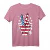 Patriotisches T-Shirt mit amerikanischer Flagge und Friedenszeichen – Perfekt für 4. Juli, Gedenktag & Veteranentag