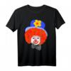 Buntes Clown Gesicht Faschingskostüm mit Fliege, Hut & roter Nase – Lustiges Karneval T-Shirt für Männer, Frauen & Kinder, ideal für Faschingsparty & Rosenmontag
