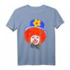 Buntes Clown Gesicht Faschingskostüm mit Fliege, Hut & roter Nase – Lustiges Karneval T-Shirt für Männer, Frauen & Kinder, ideal für Faschingsparty & Rosenmontag