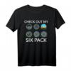 Check Out My Six Pack Funny Aviation Pilot Flying Xmas Gift T-Shirt – Lustiges Flugzeugliebhaber Geschenk für Piloten, Flugschule & Weihnachten