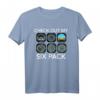 Check Out My Six Pack Funny Aviation Pilot Flying Xmas Gift T-Shirt – Lustiges Flugzeugliebhaber Geschenk für Piloten, Flugschule & Weihnachten