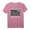 Check Out My Six Pack Funny Aviation Pilot Flying Xmas Gift T-Shirt – Lustiges Flugzeugliebhaber Geschenk für Piloten, Flugschule & Weihnachten