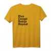 Pivo Cevapi Rakija Repeat Jugo Yugo Balkan Humor T-Shirt – Trendiges Design für Balkan-Fans & Humorliebhaber, perfekt zum Verschenken