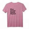 Pivo Cevapi Rakija Repeat Jugo Yugo Balkan Humor T-Shirt – Trendiges Design für Balkan-Fans & Humorliebhaber, perfekt zum Verschenken