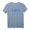 Bembel EKG Apfelwein Herzschlag T-Shirt – Für Hessen Fans & Apfelwein-Liebhaber, Frankfurt & Bembel Sprüche