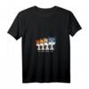 Damen Katzenliebhaber Katze Französisch Un Deux Trois Cat T-Shirt mit V-Ausschnitt – Lustiges Geschenk für Katzenfans und Französischlehrer