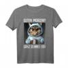 Guten Morgen? Ganz dünnes Eis Kaffee Spruch T-Shirt – Lustiges Geschenk für Morgenmuffel, Schichtarbeiter & Katzenliebhaber