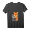 Damen & Herren Fuchs T-Shirt - Lustiges Tiermotiv mit V-Ausschnitt für Natur- und Tierfreunde, Umwelt- und Klimaschutz Geschenk
