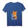 Damen & Herren Fuchs T-Shirt - Lustiges Tiermotiv mit V-Ausschnitt für Natur- und Tierfreunde, Umwelt- und Klimaschutz Geschenk
