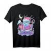Pastell Goth Santa Creepy Gothic Christmas Kawaii T-Shirt – Einzigartiges Weihnachtsdesign für Softgrunge, Nu-Goth & Cosplay Fans