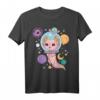 Space Axolotl Kawaii Pastell Goth Anime T-Shirt - Nu Goth, Softgrunge & Bubble Goth Stil für Anime- und Cosplay-Fans