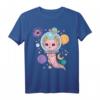 Space Axolotl Kawaii Pastell Goth Anime T-Shirt - Nu Goth, Softgrunge & Bubble Goth Stil für Anime- und Cosplay-Fans