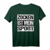 Zocken Sport Lustiges Weihnachts Geschenk Gamer Shirt Idee - Witziges T-Shirt für Gamer, Zocker & PC-Süchtige