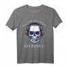 Gamer - Ich Hör Dich Nicht Ich Zocke - Lustiges Gaming Geschenk T-Shirt mit Totenkopf & Headset für Zocker, perfekt zum Geburtstag, Weihnachten, Vatertag & Muttertag