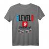 Geburtstagsshirt 9 Jahre Gamer Zocker Level 9 Unlocked - Perfektes Geschenk für junge Videospiel-Enthusiasten und Geburtstagsfeier