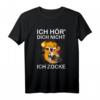 Ich Höre Dich Nicht Ich Zocke Katze Gamer Gaming Geschenk T-Shirt – Lustiges Geschenk für Gamer und Katzenliebhaber zu Geburtstag & Weihnachten