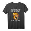 Ich Höre Dich Nicht Ich Zocke Katze Gamer Gaming Geschenk T-Shirt – Lustiges Geschenk für Gamer und Katzenliebhaber zu Geburtstag & Weihnachten