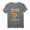Ich Höre Dich Nicht Ich Zocke Katze Gamer Gaming Geschenk T-Shirt – Lustiges Geschenk für Gamer und Katzenliebhaber zu Geburtstag & Weihnachten