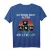 Ich Werde Nicht Älter Ich Level Up WASD Gaming Gamer T-Shirt – Lustiges Geschenk für Gamer, Nerds & Zocker zu Geburtstag, Party, Vatertag & mehr