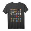 Star Wars Characters Pixelated 8-Bit T-Shirt - Offizielles Merchandise für Fans und Videospiel-Liebhaber