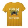 Level 14 Unlocked T-Shirt - Coole Gaming Geschenkidee für Jungen zum 14. Geburtstag, LAN-Party und Gaming-Feier