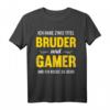 Lustiges Bruder Schwester Gamer Zocker Geburtstag Geschenk T-Shirt – Originelle Geschenkidee für den Bruder, der gerne zockt, zu Geburtstagen und Weihnachten