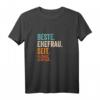 Beste Ehefrau Seit 2015 - 9. Hochzeitstag T-Shirt für Frau, Ehefrau und Gattin, Retro Vintage Design zum 9. Jahrestag