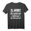11. Gebot du sollst mir nicht auf den Sack gehen Spruch T-Shirt – Lustiges religiöses Shirt für Party, Malle & Festival, perfektes Geschenk für Freunde & Familie