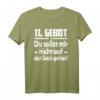11. Gebot du sollst mir nicht auf den Sack gehen Spruch T-Shirt – Lustiges religiöses Shirt für Party, Malle & Festival, perfektes Geschenk für Freunde & Familie