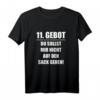 11. Gebot: Du sollst mir nicht auf den Sack gehen - Lustiges Sarkasmus T-Shirt für Herren und Damen als Geschenk zum Geburtstag oder Weihnachten