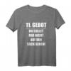 11. Gebot: Du sollst mir nicht auf den Sack gehen - Lustiges Sarkasmus T-Shirt für Herren und Damen als Geschenk zum Geburtstag oder Weihnachten