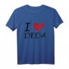 Kinder I love Deda T-Shirt – Herz Geschenk für Mama zum Muttertag & Geburtstag, Perfektes Geschenk für kleine Kinder ab 2 Jahren
