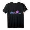 Gitarre Natur Mond Schatten Gitarrist T-Shirt – Perfektes Weihnachtsgeschenk für Musiker und Gitarristen im Vintage Stil