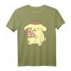 Sanrio Pom Pom Purin Donuts Golden Retriever Dog T-Shirt - Offiziell lizenziert, perfekt für Sanrio Fans und Hundeliebhaber