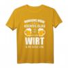 Wirt und Gastwirt Geschenk T-Shirt mit Humor - Originelles Berufs- und Kneipierspruch-Shirt für Barkeeper, Restaurantpersonal & Betriebsmitarbeiter