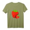 Frische Erdbeeren Obst Vegetarisch Vegan Früchte T-Shirt – Für Veganer, Vegetarier & Obstliebhaber, ideales Design für gesunde Ernährung