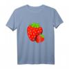 Frische Erdbeeren Obst Vegetarisch Vegan Früchte T-Shirt – Für Veganer, Vegetarier & Obstliebhaber, ideales Design für gesunde Ernährung