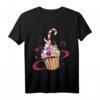 Buntes Cupcake Muffin Kuchen T-Shirt – Lustiges Desserts & Süßigkeiten Kostüm für Kinder, Damen & Herren, perfekt für Geburtstag, Fasching & Party