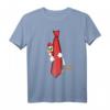 Hühner Huhn Design Altweiber Schlips Krawatten T-Shirt – Lustiges Outfit für Altweiber-Partys, Kinder und Humorliebhaber